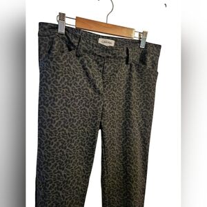 Calvin Klein Woman's ponte legging pants Leopard print size 4